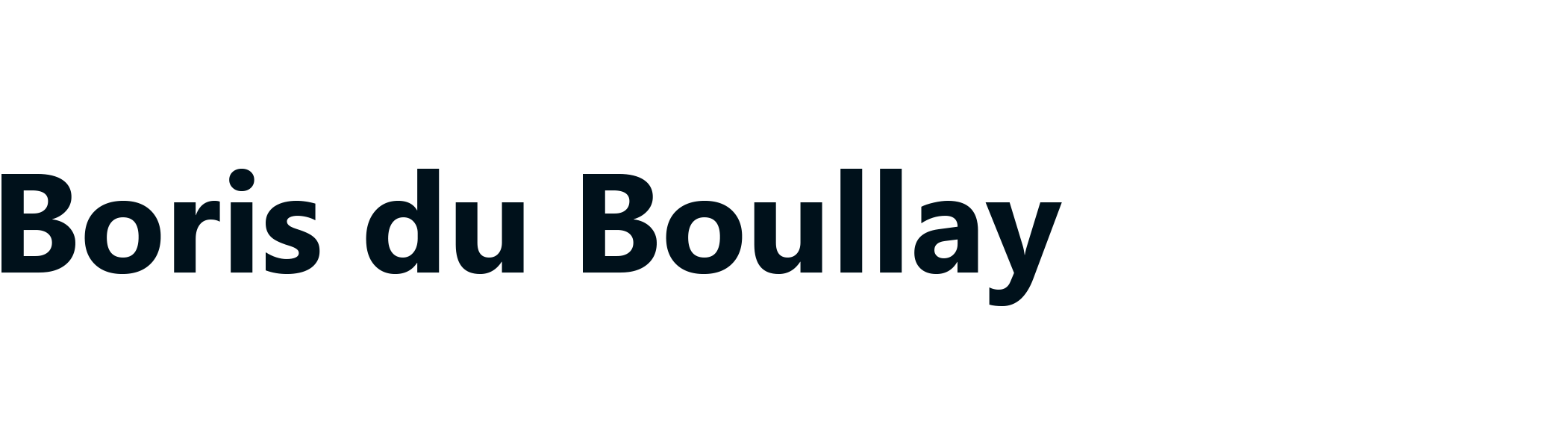 Boris du Boullay - cinéma, multimédia, écritures